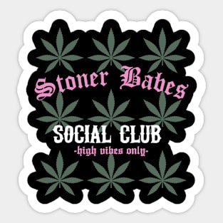 Stoner Babes Social Club Sticker